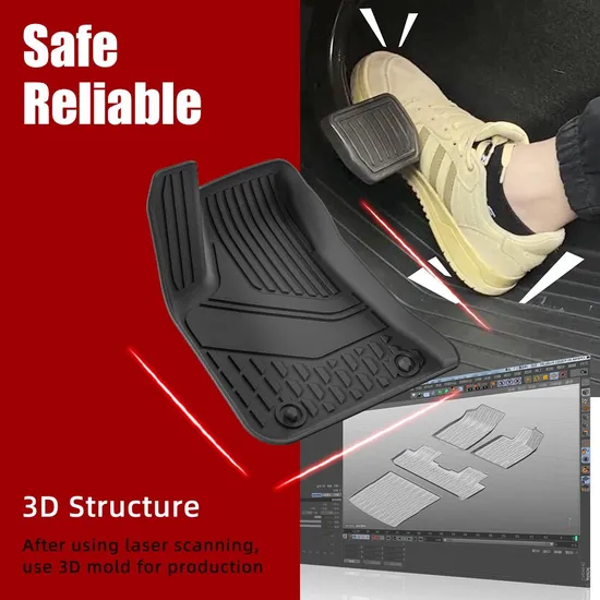 인기 상품 TPE 3D 자동차 바닥 매트 방수 방진 자동차 매트 Zeekr 009 2022 6인승/Volvo Em90 2025 6인승용