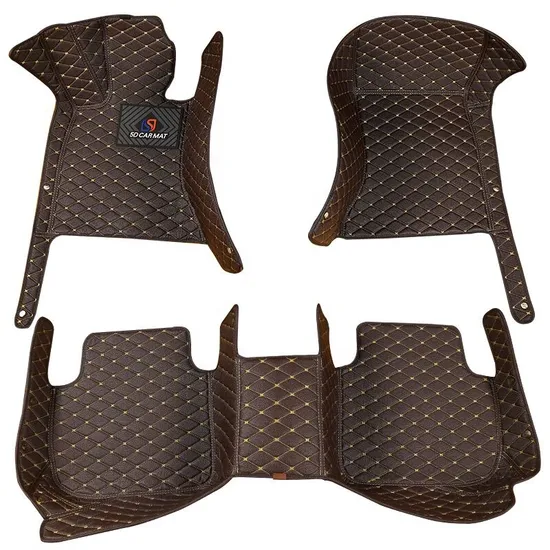 센가 브랜드 공장 직판 고급 손바느질 가죽 7D 미끄럼 방지 자동차 매트 맞춤형